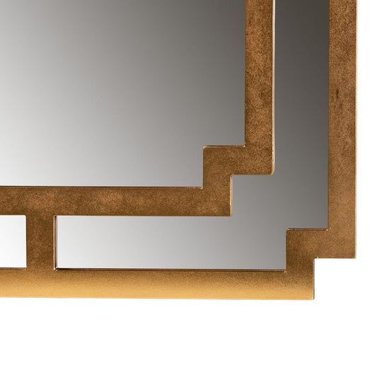 Baxton Studio - Dayana Mirror in Antique Gold/Mirror - RXW-8460 view 2