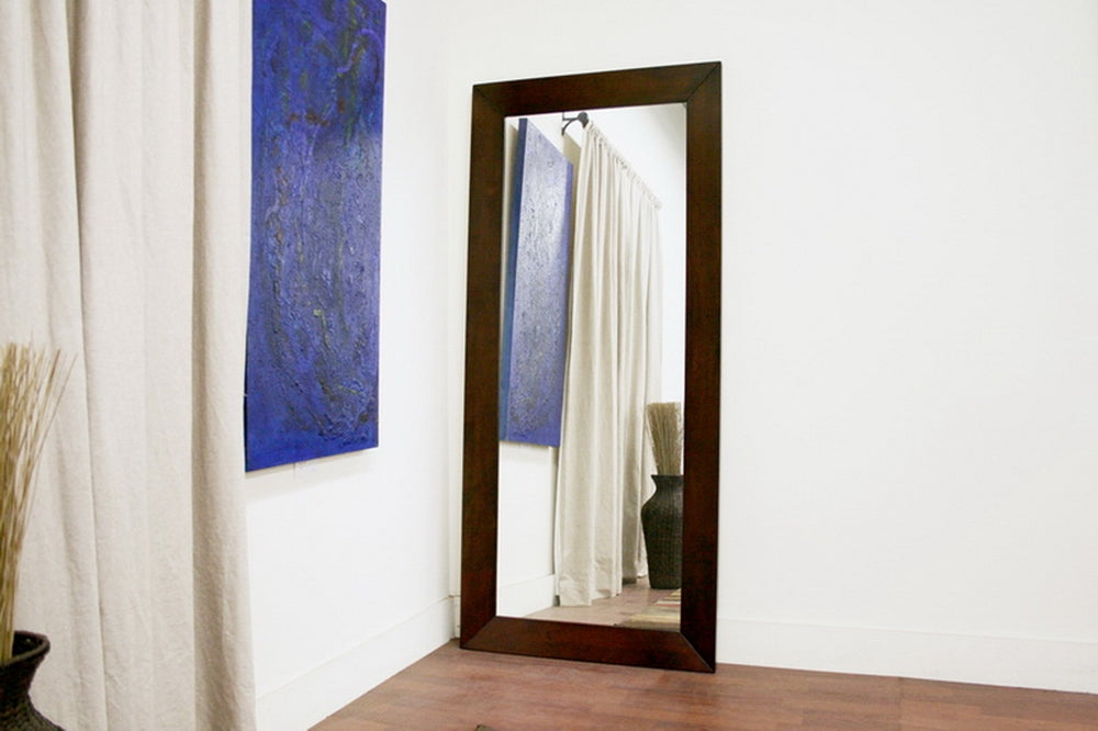 Baxton Studio - Doniea Mirror in Dark Brown - Mirror-0506051 view 3
