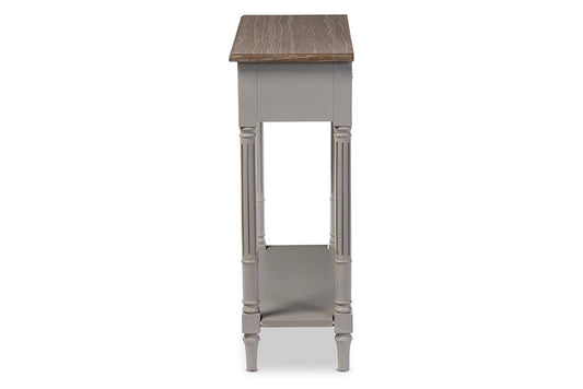 Baxton Studio - Edouard Console Table - EDD8VM/M-B-W1 view 2