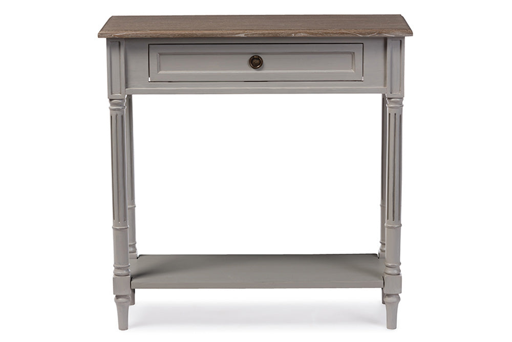 Baxton Studio - Edouard Console Table - EDD8VM/M-B-W1 view 4