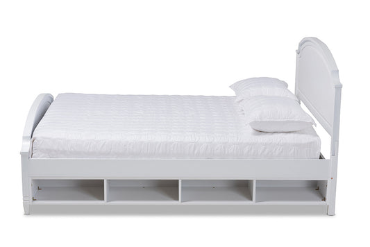 Baxton Studio - Elise Full Size Bed - MG0038-White-Full view 2