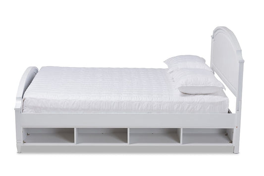 Baxton Studio - Elise Full Size Bed - MG0038-White-Full view 2