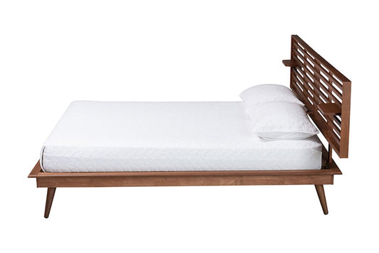 Baxton Studio - Elvina King Size Bed - MG0228-Ash Walnut-King view 2