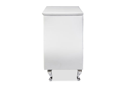 Baxton Studio - Enzo Dresser - BBT2039-White-Dresser view 2