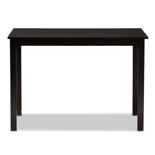 Baxton Studio - Eveline Dining Table in Espresso Brown - RH7006-Dark Brown-DT view 2