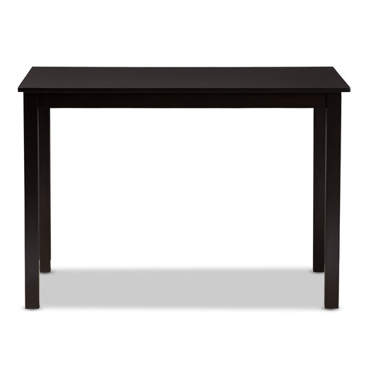 Baxton Studio - Eveline Dining Table in Espresso Brown - RH7006-Dark Brown-DT view 2