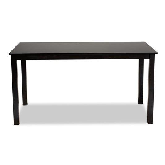 Baxton Studio - Eveline Dining Table in Espresso - RH7008T-Dark Brown-DT view 2