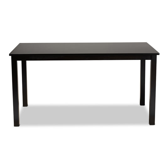 Baxton Studio - Eveline Dining Table in Espresso - RH7008T-Dark Brown-DT view 2