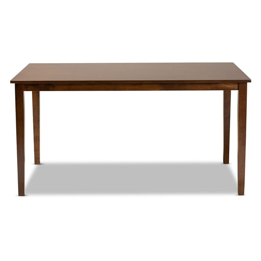 Baxton Studio - Eveline Dining Table in Walnut Brown - RH7008T-Walnut-DT view 2