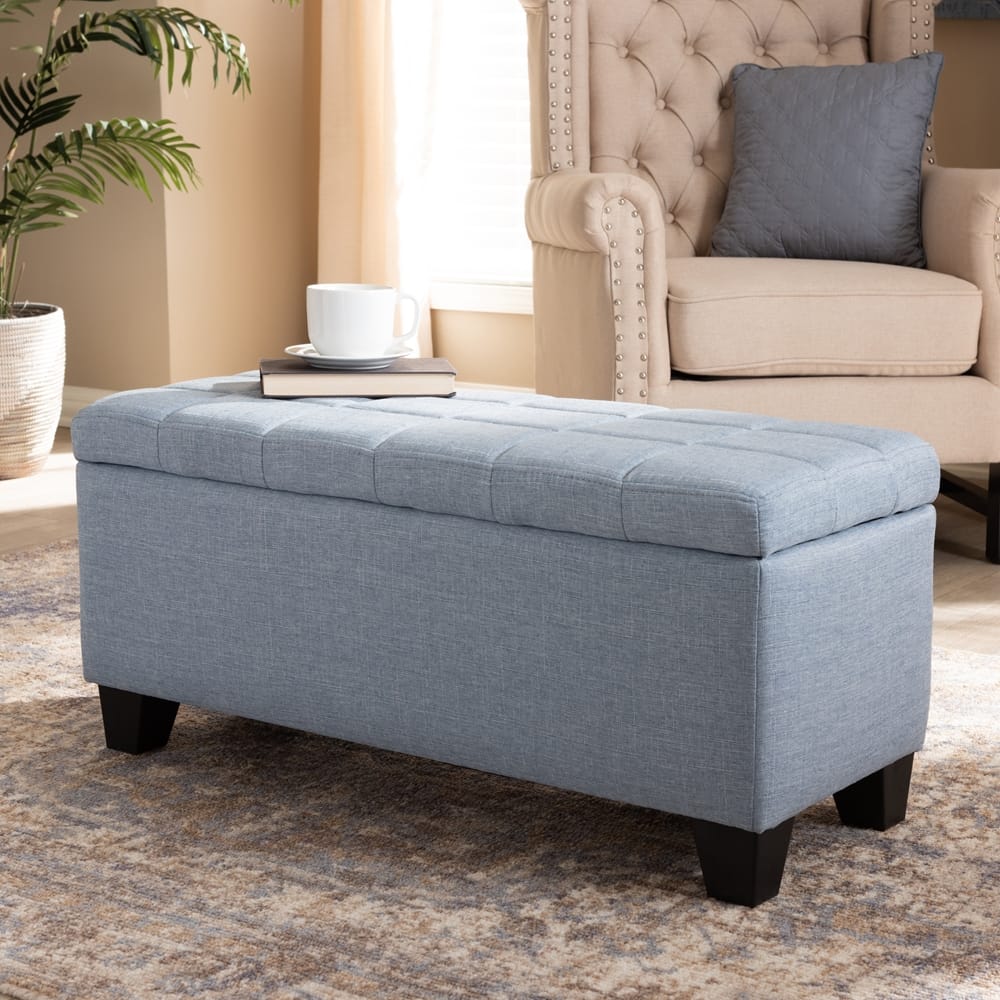 Baxton Studio - Fera Ottoman in Light Blue - WS-2005-P-Light Blue-OTTO view 9