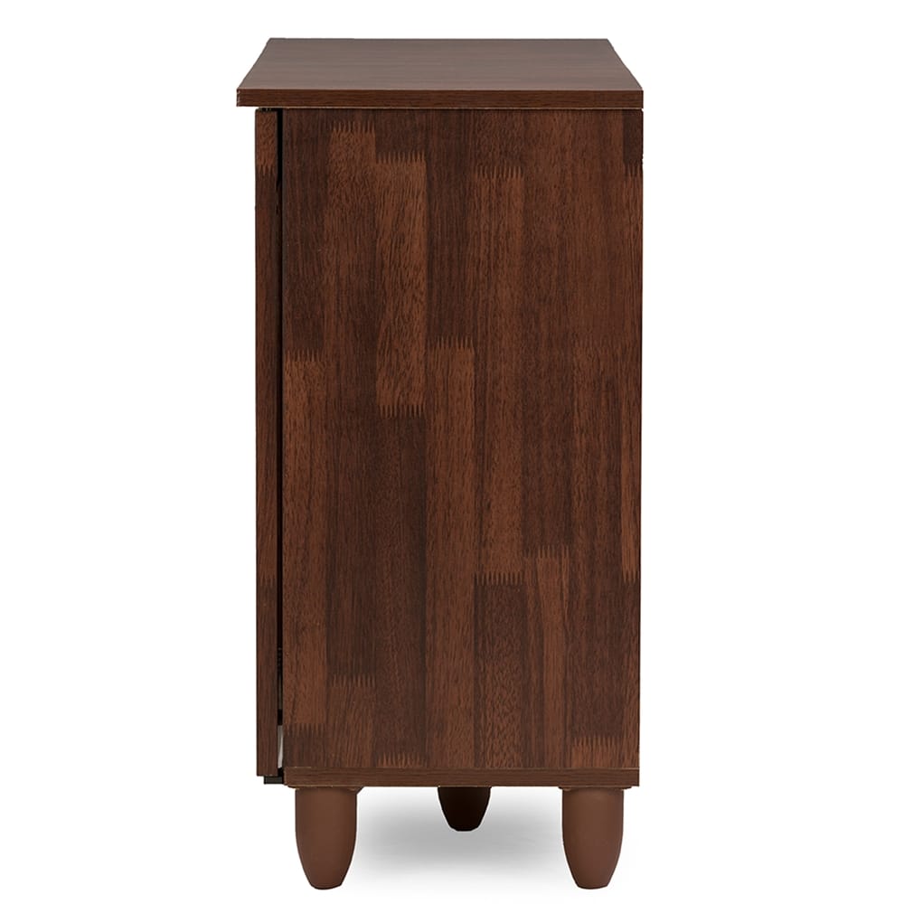 Baxton Studio - Fernanda Shoe Cabinet in Brown - SC864573 A-Dirty Oak view 5