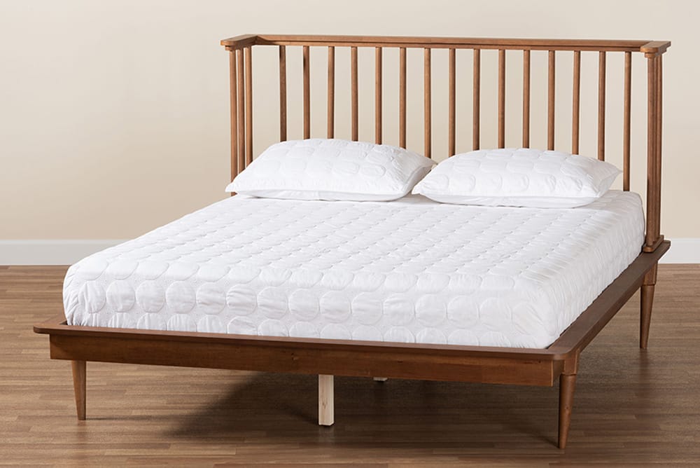 Baxton Studio - Flint King Size Bed - MG0092-Ash Walnut-King view 8