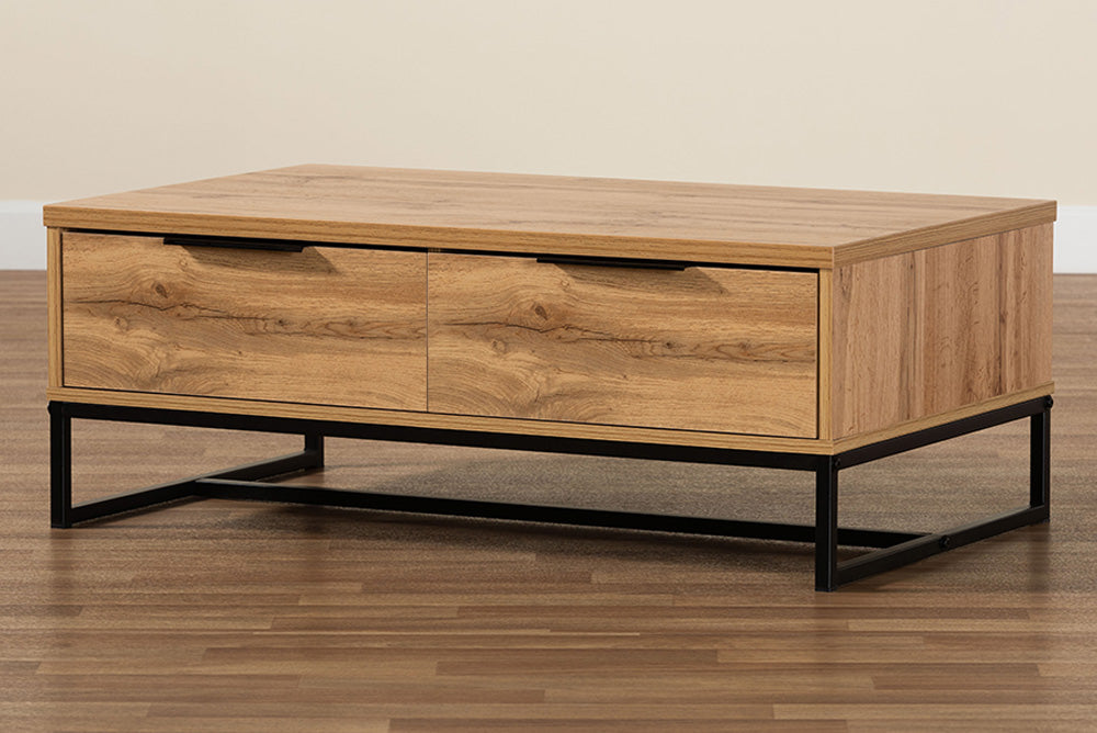 Baxton Studio - Franklin Coffee Table - CT8007-Oak-CT view 9