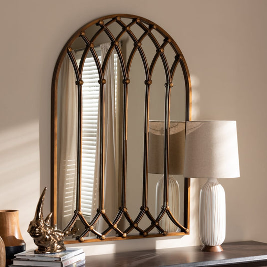 Baxton Studio - Freja Mirror in Antique Bronze - RTB1323 view 2