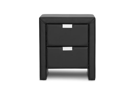 Baxton Studio - Frey Nightstand in Black - BBT3089-Black-NS view 2