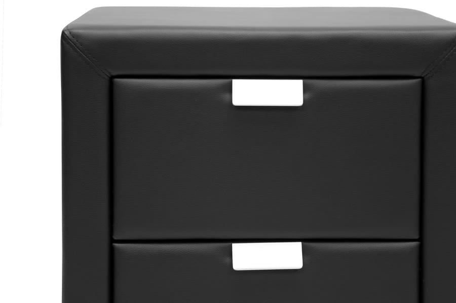 Baxton Studio - Frey Nightstand in Black - BBT3089-Black-NS view 3