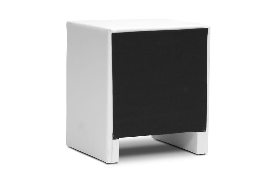 Baxton Studio - Frey Nightstand in White - BBT3089-White-NS view 4