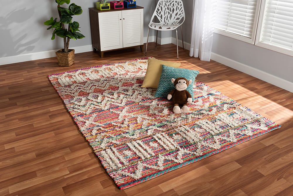 Baxton Studio - Graydon Rug - Graydon-Ivory/Multi-Rug view 3
