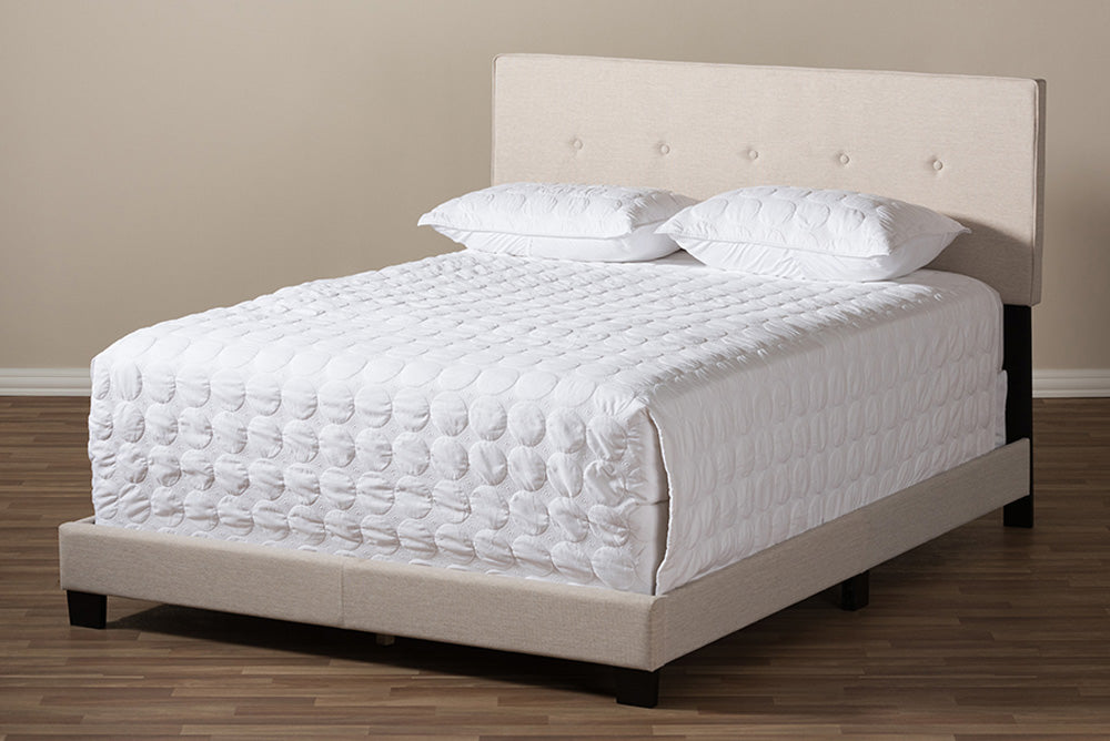 Baxton Studio - Hampton King Size Bed - CF8747-H-Light Beige-King view 7