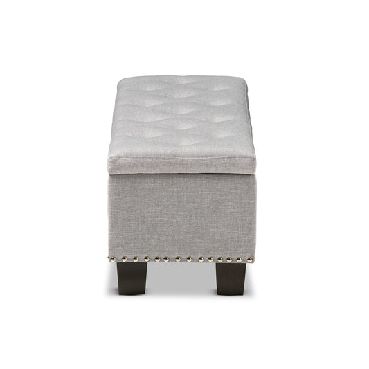 Baxton Studio - Hannah Storage Bench in Grayish Beige - BBT3136-OTTO-Greyish Beige-H1217-14 view 2