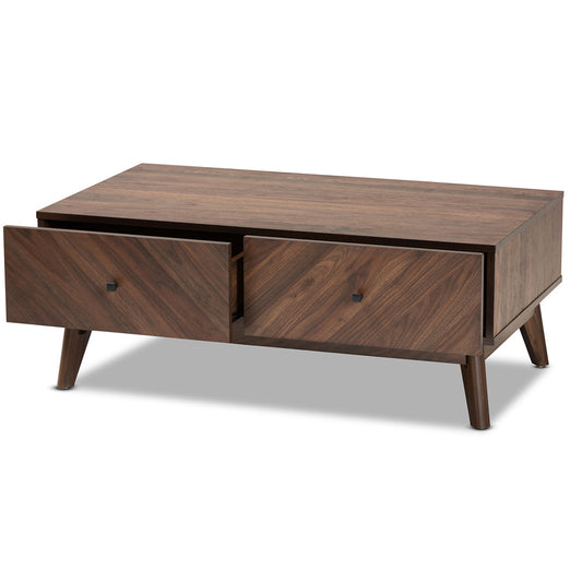 Baxton Studio - Hartman Coffee Table in Walnut Brown - LV23CFT23140WI-Columbia-CT view 2