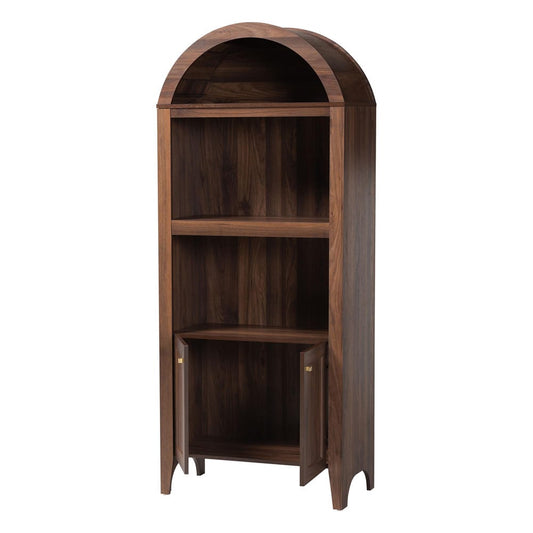 Baxton Studio - HaYes Storage Cabinet in Walnut Brown - SE DC270020WI-Columbia-Cabinet view 2