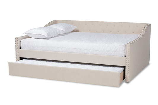 Baxton Studio - Haylie Daybed - CF9046-Beige-Daybed-F/T view 2