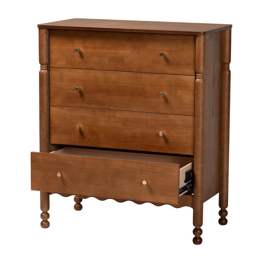 Baxton Studio - Hoffman Chest in Walnut Brown - MG9022-Walnut-4DW-Chest view 2