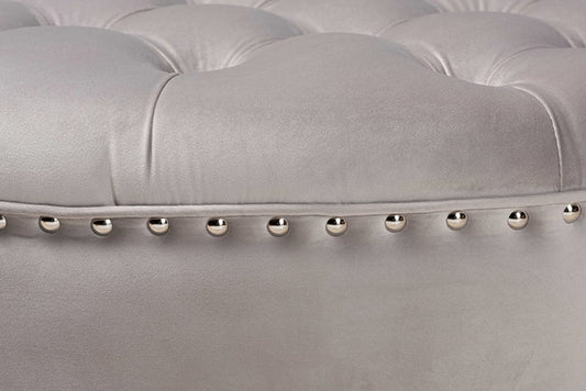 Baxton Studio - Iglehart Ottoman - 532-Slate Grey-Otto view 2