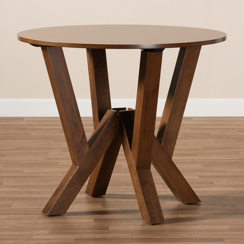 Baxton Studio - Irene Dining Table in Walnut - RH7231T-Walnut-35-IN-DT view 6