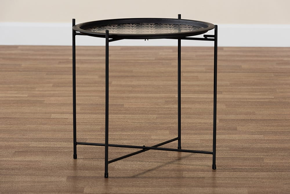 Baxton Studio - Ivana Outdoor Plant Stand - H01-102573 Metal Plant Stand view 6