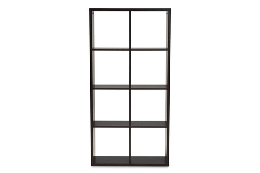 Baxton Studio - Janne Shelving Unit - SHF-BS-4X2-Wenge view 2
