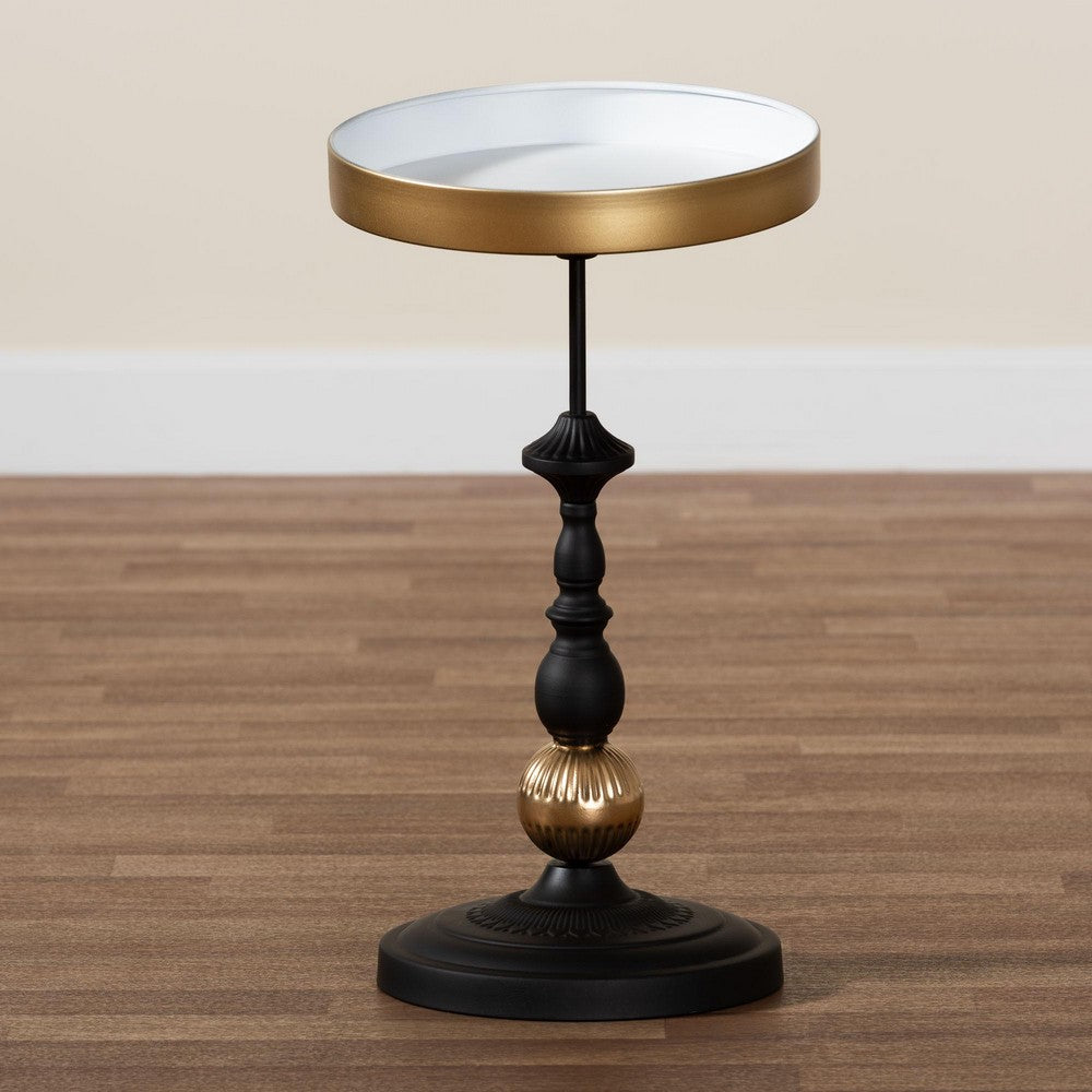Baxton Studio - Javion End Table in Black/Gold - H01-113307-Gold/Black/Metal-Side Table view 7