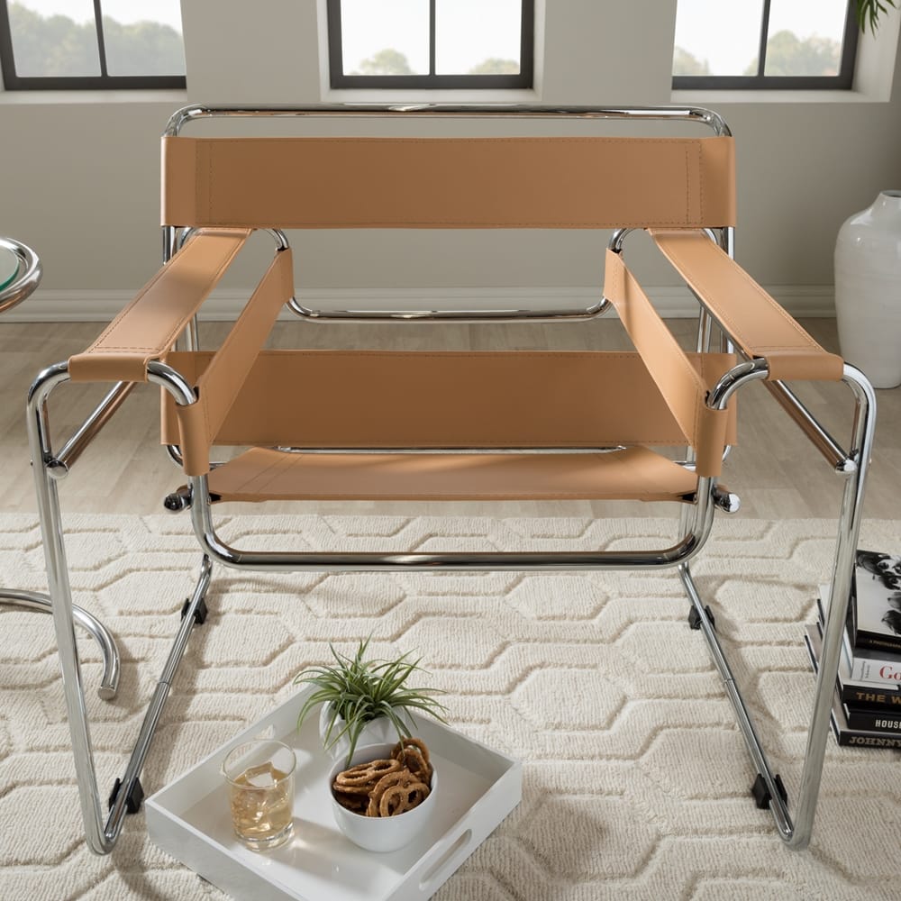 Baxton Studio - Jericho Living Room Chair in Tan - ALC-3001 Tan view 7