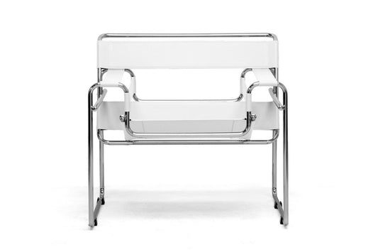 Baxton Studio - Jericho Living Room Chair in White - ALC-3001 White view 2