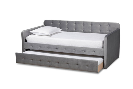 Baxton Studio - Jona Daybed - CF9183-Grey-Daybed-T/T view 2