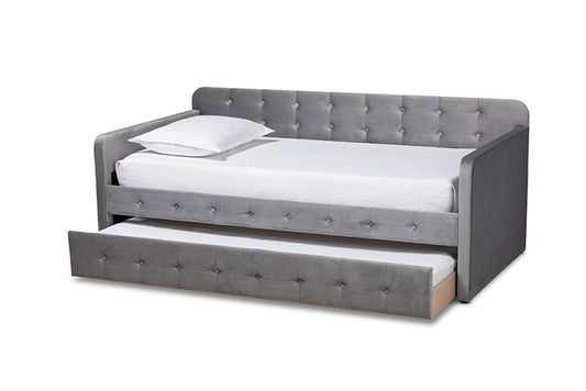 Baxton Studio - Jona Daybed - CF9183-Grey-Daybed-T/T view 2