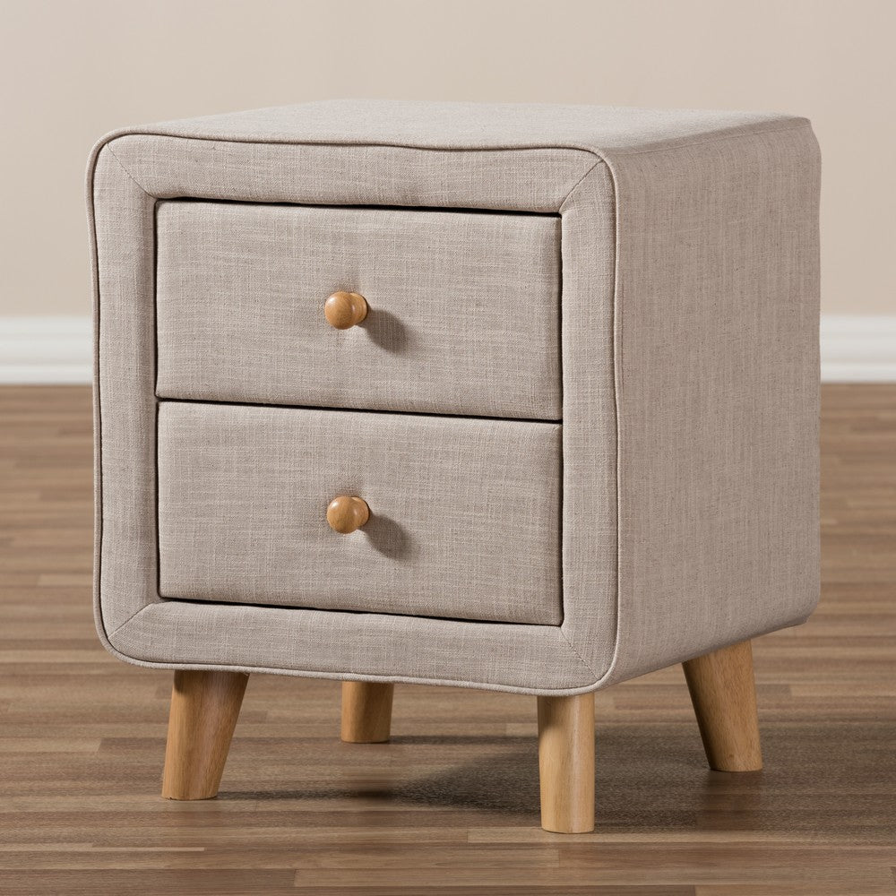 Baxton Studio - Jonesy Nightstand in Beige - BBT3140-Beige-NS-XD02 view 8