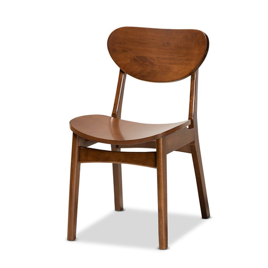 Baxton Studio - Katya Dining Set in Walnut Brown - RH378C-Walnut-5PC Dining Set view 2