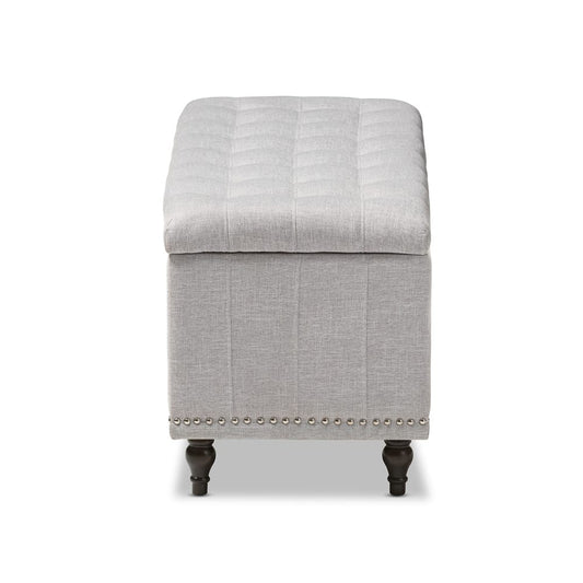 Baxton Studio - Kaylee Storage Bench in Grayish Beige - BBT3137-OTTO-Greyish Beige-H1217-14 view 2