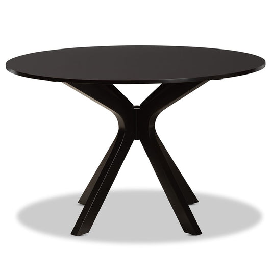 Baxton Studio - Kenji Dining Table in Dark Brown - RH7208T-Dark Brown-48-IN-DT view 2