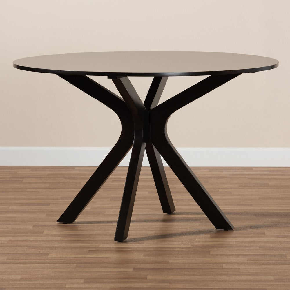 Baxton Studio - Kenji Dining Table in Dark Brown - RH7208T-Dark Brown-48-IN-DT view 6