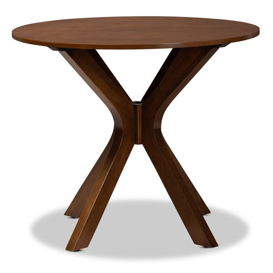 Baxton Studio - Kenji Dining Table in Walnut - RH7208T-Walnut-35-IN-DT view 2