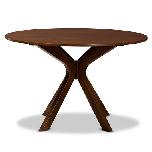Baxton Studio - Kenji Dining Table in Walnut - RH7208T-Walnut-48-IN-DT view 2
