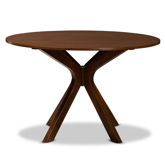 Baxton Studio - Kenji Dining Table in Walnut - RH7208T-Walnut-48-IN-DT view 2