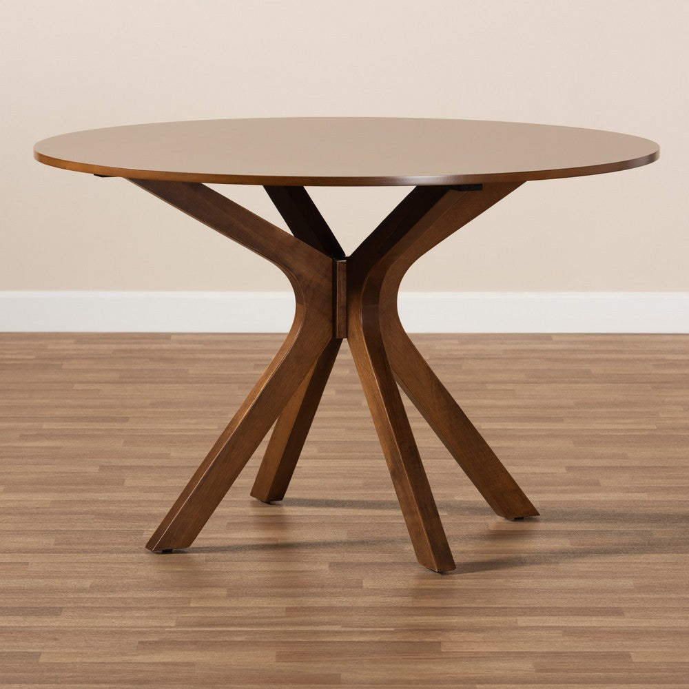 Baxton Studio - Kenji Dining Table in Walnut - RH7208T-Walnut-48-IN-DT view 6