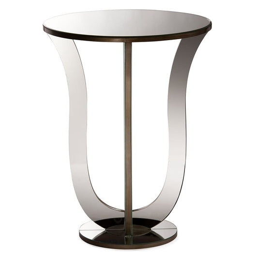 Baxton Studio - Kylie Side Table in "Silver" Mirrored - RS1242 view 2
