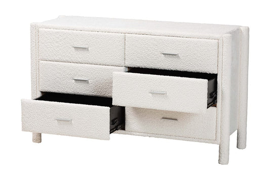 Baxton Studio - Laria Dresser - BBT2054 A1-White-Dresser view 2