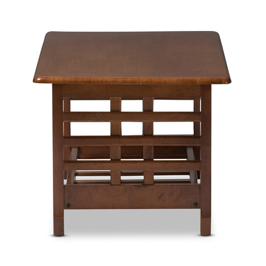 Baxton Studio - Larissa Coffee Table in "Cherry" Brown - SW5218-Cherry-TS2-CT view 2