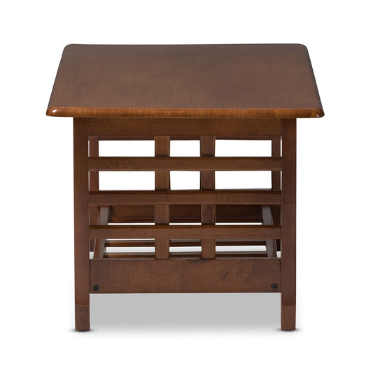 Baxton Studio - Larissa Coffee Table in "Cherry" Brown - SW5218-Cherry-TS2-CT view 2